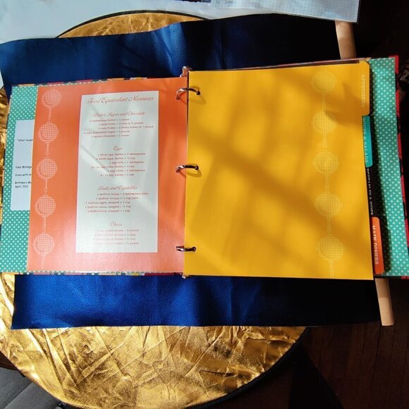 Recipe organizer for family heirloom meals and desserts by Paula Dean. Binder - Picture 7 of 8